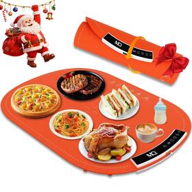 Mq20240729 Mq Food Warming Mat Electric Tray With 7 Temp And 1-6h Timer To Keep F