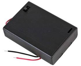 Mp000376 Multicomp Pro 1 Piece 3 X Aa Enclosed Battery Holder With Wire Leads And On/off Switch