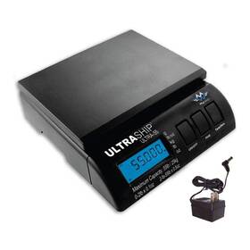 My Weigh 016165001882 Ultraship 55 Postal Scale In Black With Power Supply Adapter