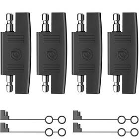 Naponal 743785317047 Sae Polarity Reverse Adapter 4 Pack Thicker Tinned 2 Pin Connector For