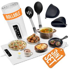 Sw005601 Nexari 5 Pcs Premium Portable Food Warming Mat Set Electric Tray For Bu