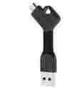 Nomadkey-microusb-001 Nomad Nomadkey Micro Usb-to-usb Charge-and-sync Cable Key Ring Black 856504004484