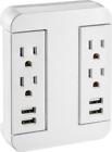 Ns-m4ac4u4nw Insignia Portusb Ac Swivel Wall Charger White 600603213601
