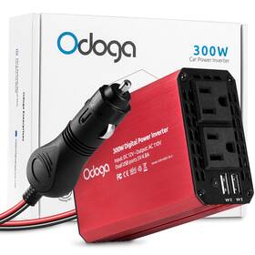 300w Odoga 842167115094 Car Power Inverter 12v Dc To 110v Ac Adapter For Plug Outlet D