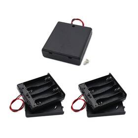 Ld1027 Olirexd 4 Aa Battery Holder With On/off Switch Wire Leads And Screw Cap Case Back Cov