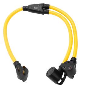 Tt-30r Onetak 632138236732 Nema Tt-30p To 2 Outlet Y Splitter Stw 3 Feet Prong Plug Rece