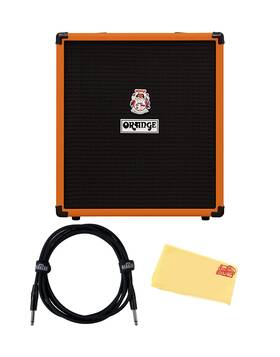 Aus-crush-bass-50-combo-std Orange Crush 50-watt Bass Guitar Combo Amplifier Bundle With Instrument Cable