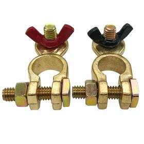 Oricbt0204 Orifort Brass Battery Terminal Clamps 12-24v Top Post Connectors Fo
