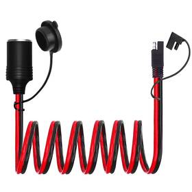 Ouou 746362902735 Sae To 12v Motorcycle Female Cigarette Lighter Socket Adapter Cable With