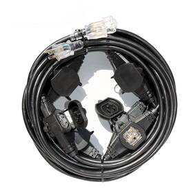 Ovte-gc-17 Oviitech 50ft Power Extension Cord - 3 Prong 14 Gauge Sjtw 5-15r Cable With Male Plug
