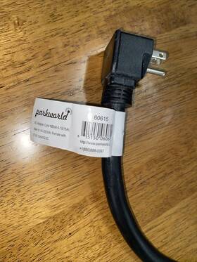 14-30r Parkworld 60615 Household Regular 5-15p To Dryer 4 Prong Wall Outlet 18 Inch