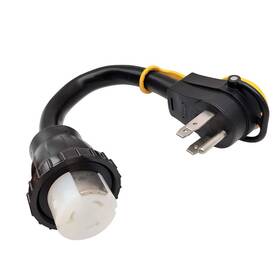 Ss2-50r Parkworld 61100 Rv Shore Power Splitter Adapter Cord 14-50p To And 14-50r 50a 125v/250v