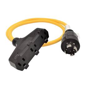 L14-30p Parkworld 61414 61421 Ac Power Adapter Cord Nema To 5-15r Household Tri Outlet