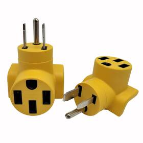 14-50r Parkworld 63258 Nema 6-50p To One Piece Compact Ev Charging Adapter