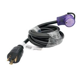 Parkworld 810072972729 Extension Cords 4 Inch X10 X7 Charging Adapter 30 Amp Matte Black 250 V