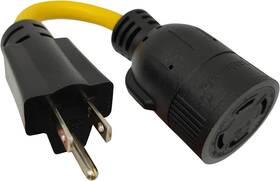 L14-30 Parkworld 885477 Adapter Cord Nema 5-15 Male Plug To Locking Female Receptacle