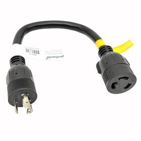 886412 Parkworld Adapter Cord L5-20 Plug Male To L6-30 Receptacle Female 1.5ft