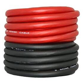 Pp8g25r-bk Patron Usa 8 Gauge 25ft Black And Red Power/ground Wire True Spec