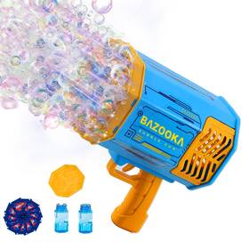 Bm01-blue Petrella Toys Bubble Gun Bazooka Machine 69 Hole Blaster Bl