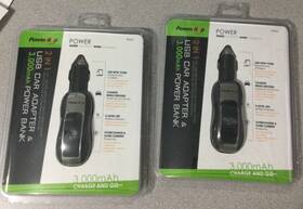 Pbc3012 Power It Up Poweritup 2-pack 3 000mah Portable Bank Usb Car Adapter Charger