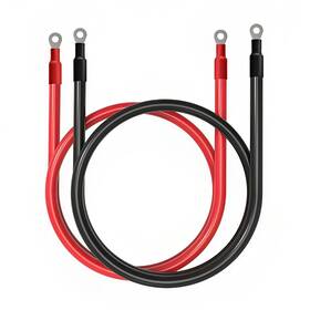Powerbright 841915005281 2 Awg 12ft Pure Copper Battery Cable 1/4 In And 7 16 Lugs