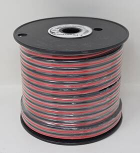 Wire-rb-14-100 Powerwerx New 14 Awg Red/black Bonded Zip Cord Wire 100 Ft Spool