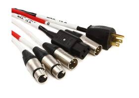 2xxlrf-2xxlrm Proco Ec2-50 Siamese Twin Audio Cable Iec Power - 50 Feet