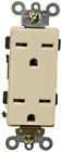 82215 Products Industrial Morris 15a-250v Decorator Cream Duplex Grade Receptacle