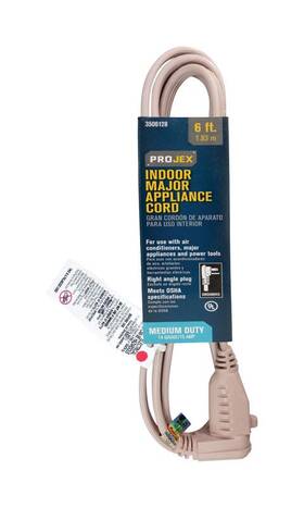 1ac-001-003fbgp Projex 14/3 Spt-3 125v 6 Ft Indoor Beige Appliance Cord