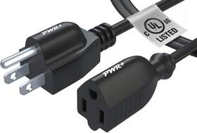 3pr-ul Pwr 3 Ft Power Extension Cord Cable Extender - 18awg Nema 5-15p To 5-15r Strip Li