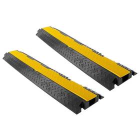 Pyle 842893119427 40 Inch Cable Wire Protector Cover Ramp Track With Interlocking System And Fli