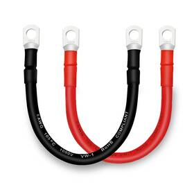 16-1f-2 Qiatol 614158509065 Battery Cable With Terminals 6 Awg Copper 1ft Car Power Connection 2 Pack