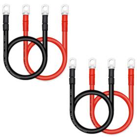 16-2f-4 Qiatol 614158510054 4 Awg Battery Cables With 5/16 Inch Copper Terminals 4pcs 2ft