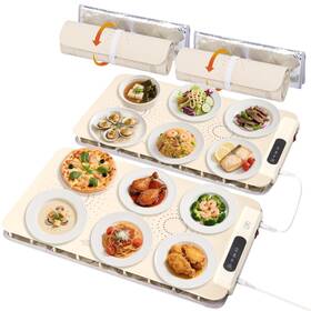 Zc-636 Qri Warming Mat For Food 2 Pack With Color-changing Coating And T