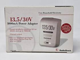 13.5-30v Radioshack 040293140762 Ac Adapter Vintage Model 273-1668 1000ma Power