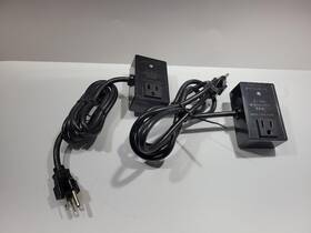 Radioshack 15-1118 Vintage Ac Line Interference Filter Power Cable Lot 2 Black
