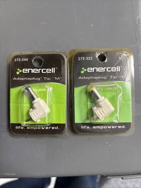 273-0334 Radioshack 2x Enercell Adaptaplug Tip A 273-334. 2.35mm Odx0.7mm Id