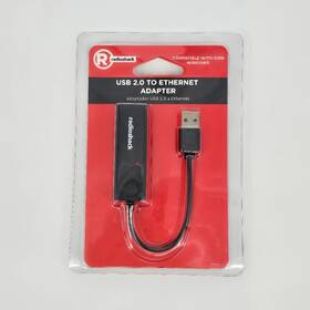 Radioshack 410063025347 Usb 2.0 To Ethernet Adapter 10/100 Mbps Rj45 Network - New