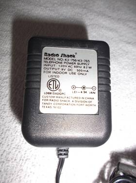 43-765 Radioshack 43-756/43-765 Radio Shack Telephone Power Supply 9v 500ma And Makita Drill 6010 Sd