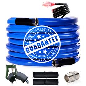 6529 Rehoseup 736466190442 75ft Heated Water Hose For Rv -45 Anti-freezing Garden Hoseᦁ