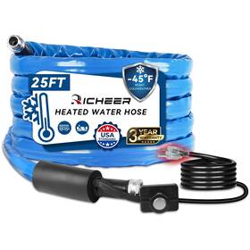 Am39114 Richeer 25 Ft Heated Water Hose For Rv Antifreeze Drinking Hoses To -45