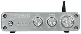 Rockville 819216029596 Bluamp 21 Silver 2.1 Channel Bluetooth Home Audio Amplifier Receiver