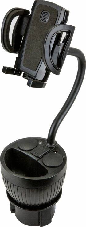 Scosche 033991083769 - Powerhub Cup Holder Mount And Charging Hub Dual Usb 12v