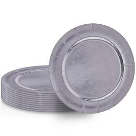 1823 Silver Spoons 1823/ss Disposable Paper Charger Plates - 13 Inch Pack Of 20 Perfect For Weddi