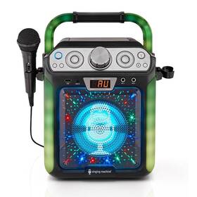 Sml682btbk Singing Machine Groove Cube Karaoke Player With Bluetooth And Echo