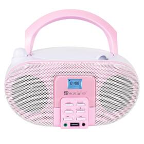 Gc01-p Singing Wood Singingwood Portable Cd Player Boombox Rose - Macarons Series Bluetooth Spe