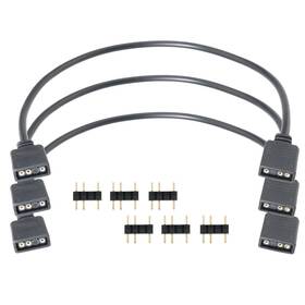 Mcargbec-30-3 Sjzbin 3pcs Micro Connector Addressable Rgb Extension Cable 30cm Black Strip 3pi