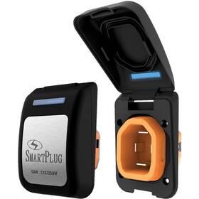 Bm50pb Smartplug Non-metallic Inlet And Cover Assembly - 50 Amp Black