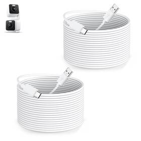 2pk-16ft-usbc-v4-cable-wt Smays 2-pack 16ft Power Cable For Wyze Duo Cam Pan V4 White