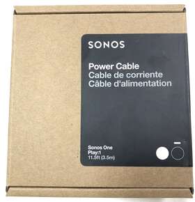 Pcs1lus1blk Sonos 11.5ft 3.5m Power Cable For One And Play 1 Black